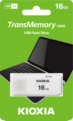16GB USB2.0 KIOXIA BEYAZ USB BELLEK LU202W016GG4 - Thumbnail