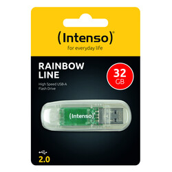 32GB USB2.0 3502480 Rainbow Line INTENSO - Thumbnail
