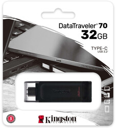 Kingston - 64GB USB-C 3.2 GEN1 DT70/64GB KINGSTON