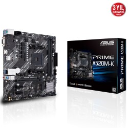 Asus - ASUS PRIME A520M-K DDR4 4600MHz AM4