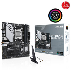 Asus - ASUS PRIME B650M-A WIFI II DDR5 6400Mhz(OC) M.2 mATX AM5
