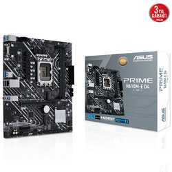 Asus - ASUS PRIME H610M-E D4-CSM DDR4 3200MHZ DP HDMI M.2 mATX 1700p