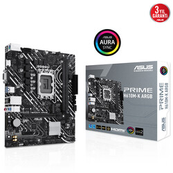Asus - ASUS PRIME H610M-K ARGB DDR5 M.2 HDMI VGA mATX 1700p