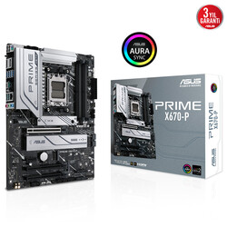 Asus - ASUS PRIME X670-P AM5 DDR5 6400Mhz+(OC) DP HDMI AM5