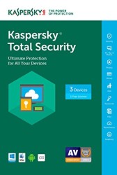 Kaspersky - KASPERSKY TOTAL SECURITY 2017 TR 3 KUL 1 YIL