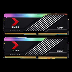 PNY XLR8 Gaming MAKO EPIC-X RGB 32GB (2x16GB) 6400MHz CL40 DDR5 Gaming Ram (MD32GK2D5640040MXRGB) - Thumbnail